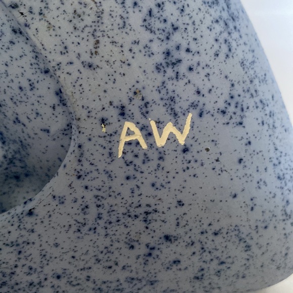 Blue Lava Glaze Large MCM Ashtray Cigars/Cigarettes - Picture 5 of 6